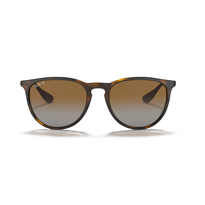 Ray-Ban Erika Polarized Sunglasses – Tortoise Frame with Brown Gradient Lens