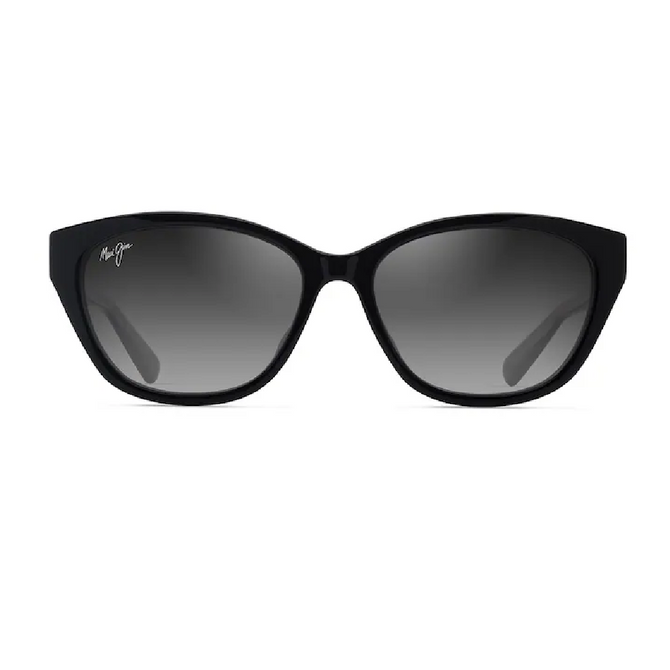 Maui Jim Punono Polarized Sunglasses - Gloss Black with Neutral Grey Lens