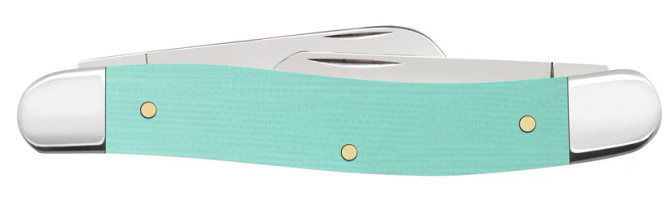 Case Knives Smooth Seafoam Green G-10 Medium Stockman
