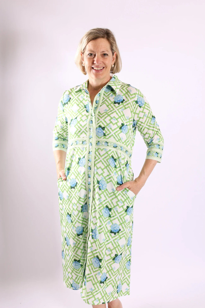 Top It Off Women's Lennon Dress - Hydrangea Bamboo