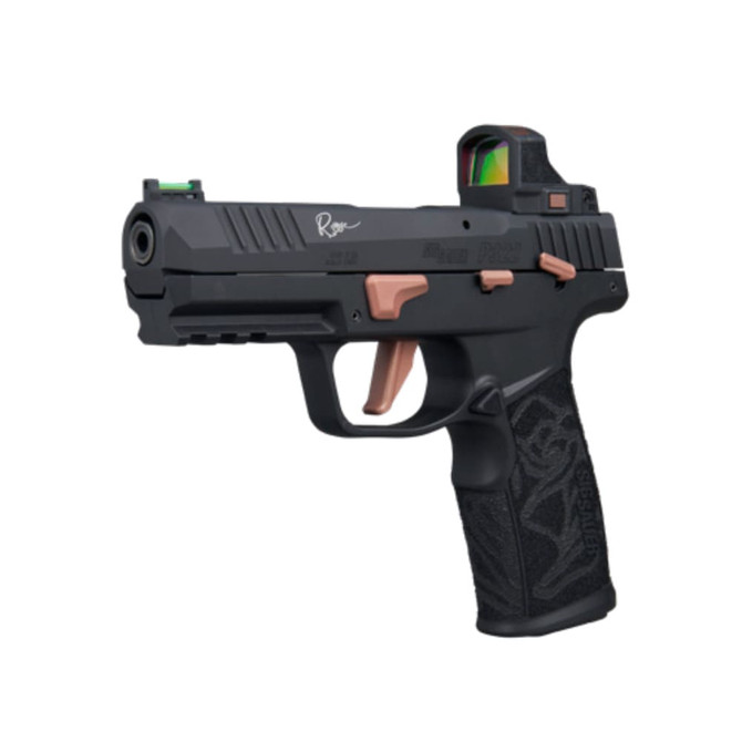 Sig Sauer P322 Rose .22 LR 4" Bbl Romeo-RS Compact Fiber Optic Sight SAO Polymer Grip Black Pistol w/(3) 20rd Poly Mags & Savior Bag