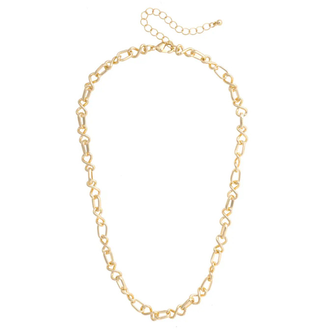 Canvas Parker Twisted Chain Necklace - Shiny Gold