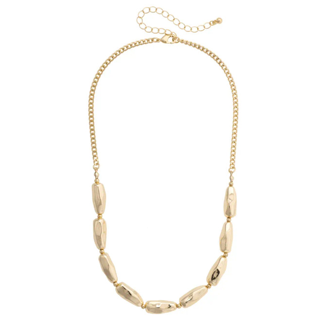 Canvas Libby Molten Necklace - Shiny Gold