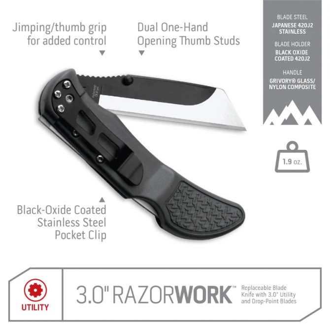 Outdoor Edge Cutlery 3.0" RazorWork
