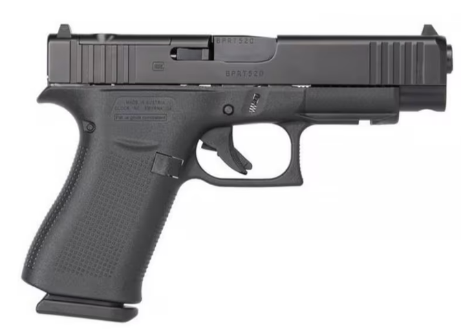 Glock 48 MOS Gen 4 9mm Pistol, FS, FRT, 10 Round - MOS Optic System