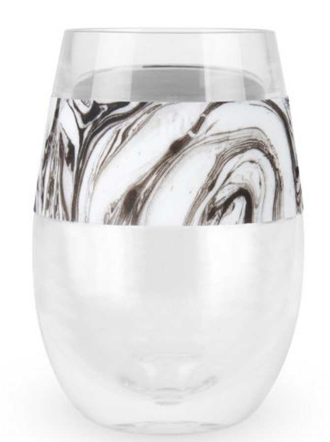 Wine Freeze Cooling Cup In Black Swirl