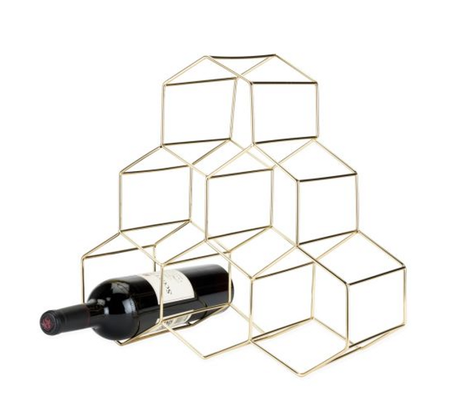 Host Gold Geo Wine Rack