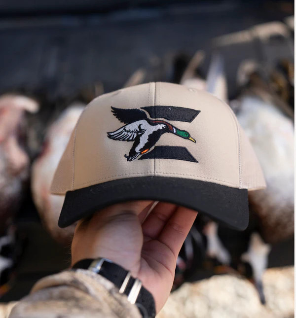East Coast Waterfowl 2.0 Mallard Logo Hat - Khaki/Black Bill