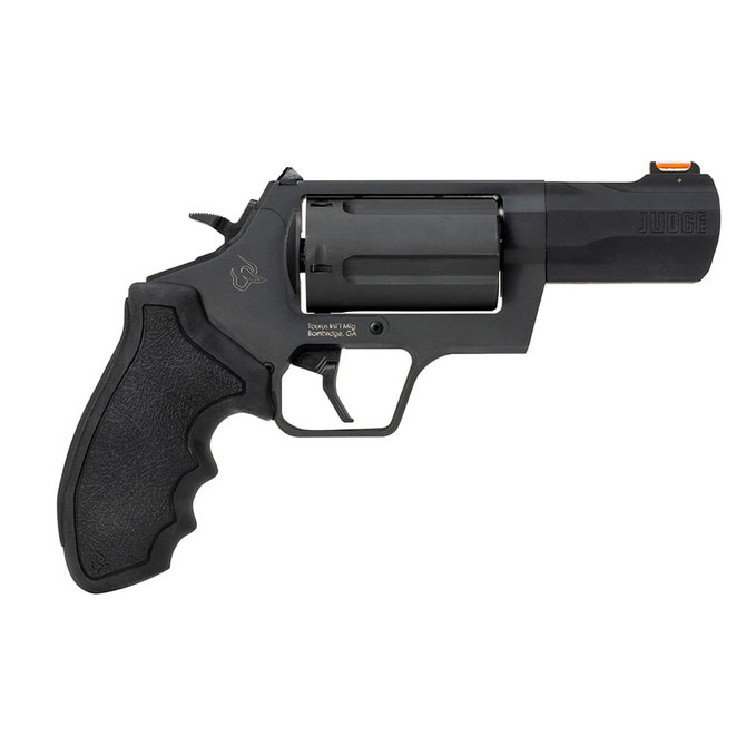 Taurus Judge .45 Colt/.410 Bore 3" Bbl Fiber Optic Front/Adjustable Rear Sights 5rd Cap DA/SA Rubber Grip Matte Black Revolver