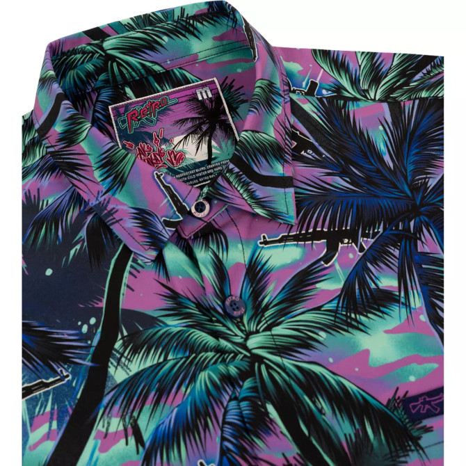 Retro Rifle Men's AK's and Vacays V2 Button Down