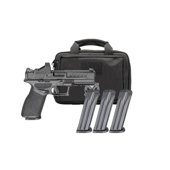 Springfield Echelon 4.0C 4" 9mm OR 15/18rd Pistol w/ Ft Tritium Night Sight Viridian Green Dot and Range Bag