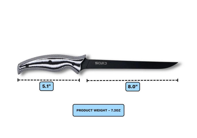 Sord Knives 8" Fillet Knife - Medium Flex