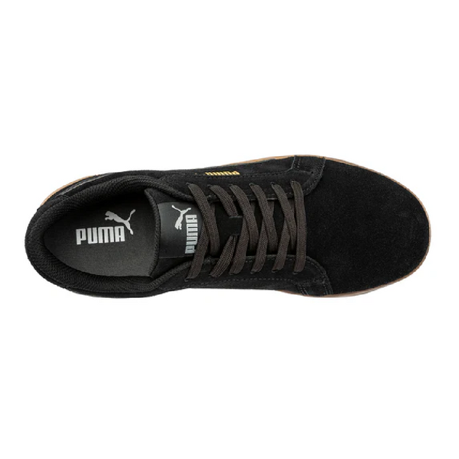 PUMA Safety Iconic Black Gum Low Composite Toe Work Shoe - Black/Gum