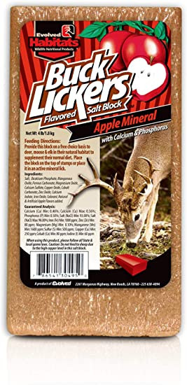 Buck Lickers Apple 4lb Block by Evolved