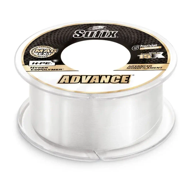 Sufix Advance Monofilament 12 lb Clear 330 Yds