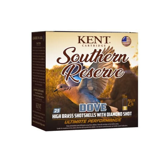Kent Southern Reserve Dove 12 GA 2-3/4" 1-1/8oz #7.5 Shot Ammo, 25 rds