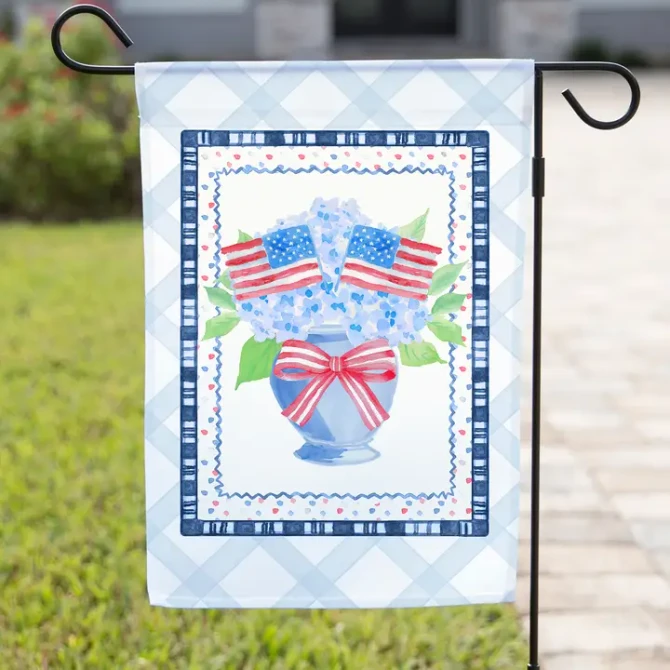 The Navy Knot Patriotic Garden Flag – American Flag Bouquet