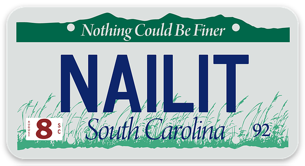 Hardware Harry’s “Nail It” License Plate Sticker