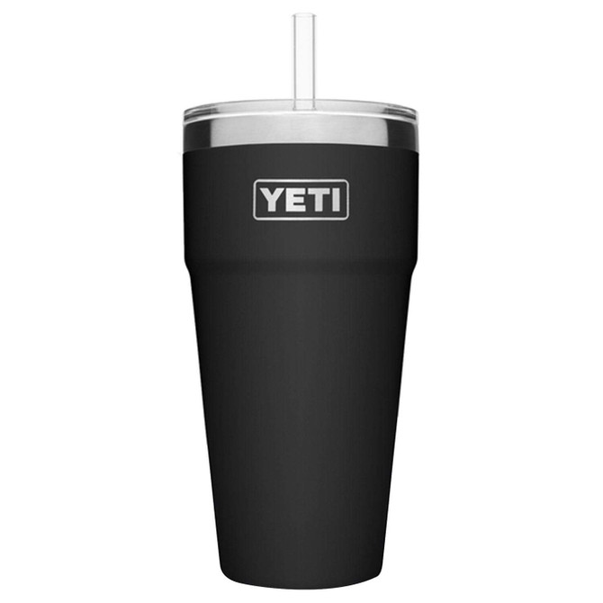 Yeti Rambler 26 OZ Straw Cup - Black