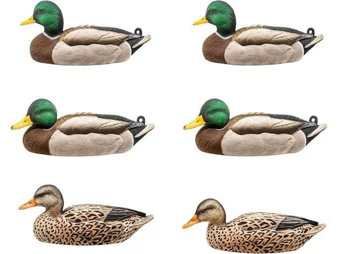 Rig 'Em Right Fully Flocked Mallard Duck Decoy, 6 Pack
