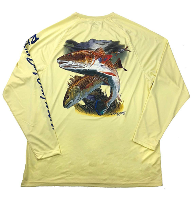 Bimini Bay Hook M' Performance Graphic Long Sleeve Shirt