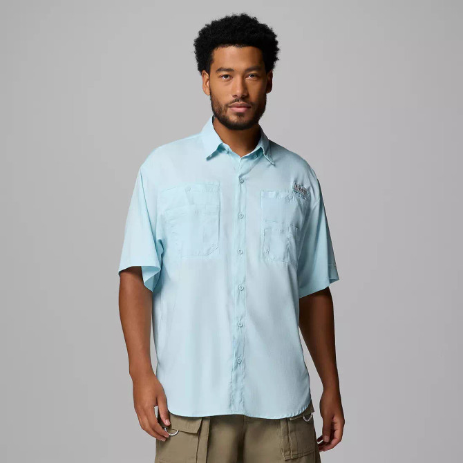 Columbia Men's PFG Tamiami II Short Sleeve - Marine Light