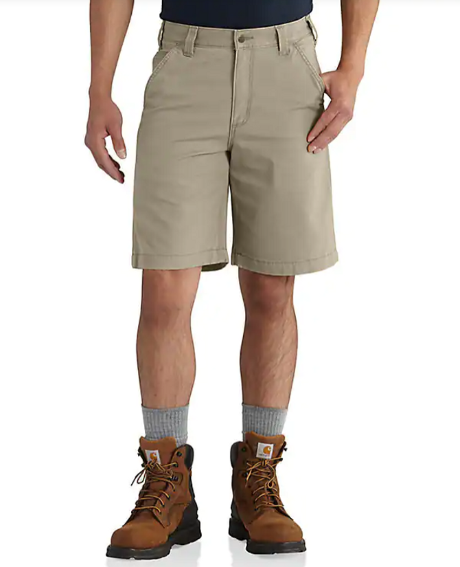 Carhartt Rugged Flex Relaxed Fit Canvas Work Short - Tan