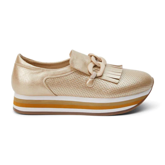 Matisse Footwear Bess Platform Loafers-Gold