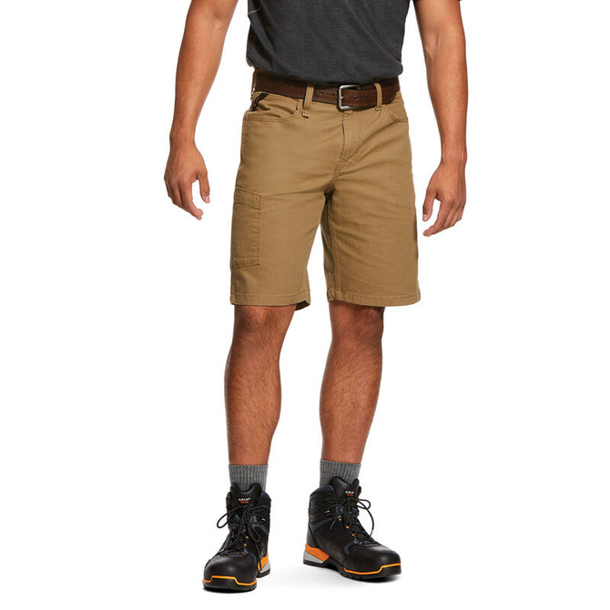 Ariat Rebar DuraStretch Made Tough Shorts-Field Khaki