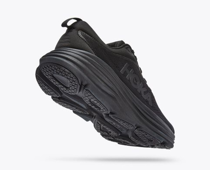 Hoka Men's Bondi 8 Running Shoe- Black/Black