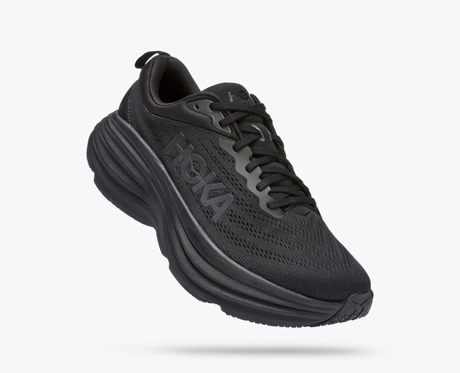 Hoka Men's Bondi 8 Running Shoe- Black/Black