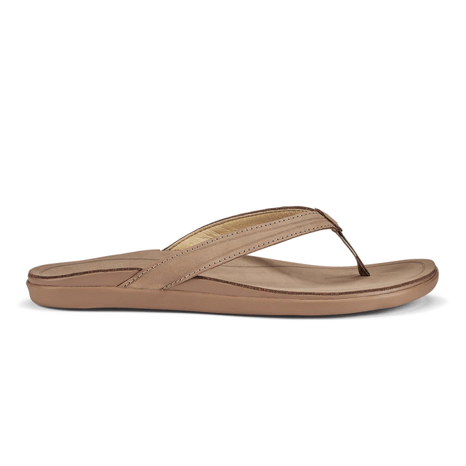 Olukai Women's 'Aukai Leather Sandals - Tan