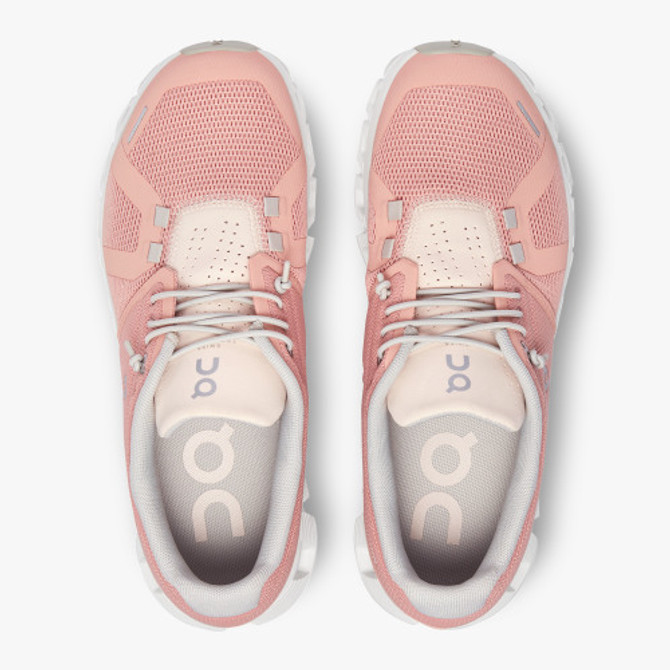 On Cloud 5 Women's Running Shoes - Rose/Shell