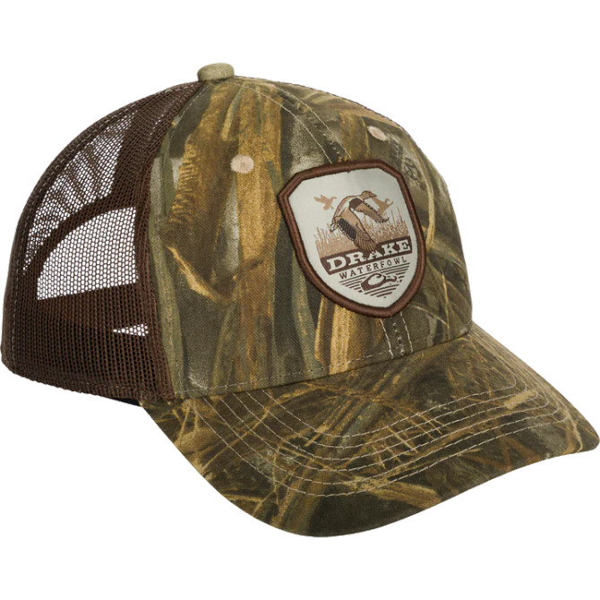 Drake Vintage Badge Mesh Back Cap - Realtree Max-7