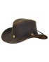 Outback Trading Co. Cheyenne Leather Hat-Brown