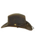 Outback Trading Co. Cheyenne Leather Hat-Brown