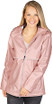 Charles River Women's New Englander Rain Jacket with Printed Lining-Rose Gold/Plaid