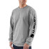 Carhartt Men's Long Sleeve Logo T-Shirt-Heather Grey