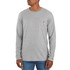 Carhartt Men's Force Relaxed Fit Midweight Long Sleeve Pocket T-Shirt-Heather Grey