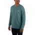 Carhartt Men's Force Relaxed Fit Midweight Long Sleeve Pocket T-Shirt-Sea Pine