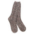 World's Softest Socks Women's Weekend Ragg Cable Crew- Smokey