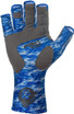 Fish Monkey Half Finger Guide Glove Blue Water Camo