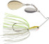 Duckett Fishing Water Splash Double Colorado Spinnerbait 3/8 - White Chartreuse