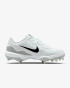 Nike Men's Alpha Huarache Varsity 4 Low Cleats- White