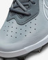 Nike Men's Alpha Huarache Varsity 4 Low Cleats- Wolf Grey