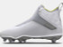 Under Armour Men's Highlight Hammer D Cleats- White/Metallic Sliver/White