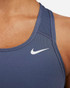 Nike Swoosh Women's Medium-Support Non-Padded Sports Bra - Diffused Blue/White