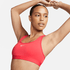 Nike Women's Swoosh Light Support Sports Bra- Ember Glow/White