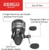 Zebco Bullet Spincast Fishing Reel, Size 30 Reel, Fast 29.6 Inches Per Turn, GripEm All-Weather Handle Knobs, Pre-Spooled with 10-Pound Zebco Fishing Line