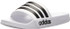 Adidas Men's Adilette Shower Slides Sandal - White/Black